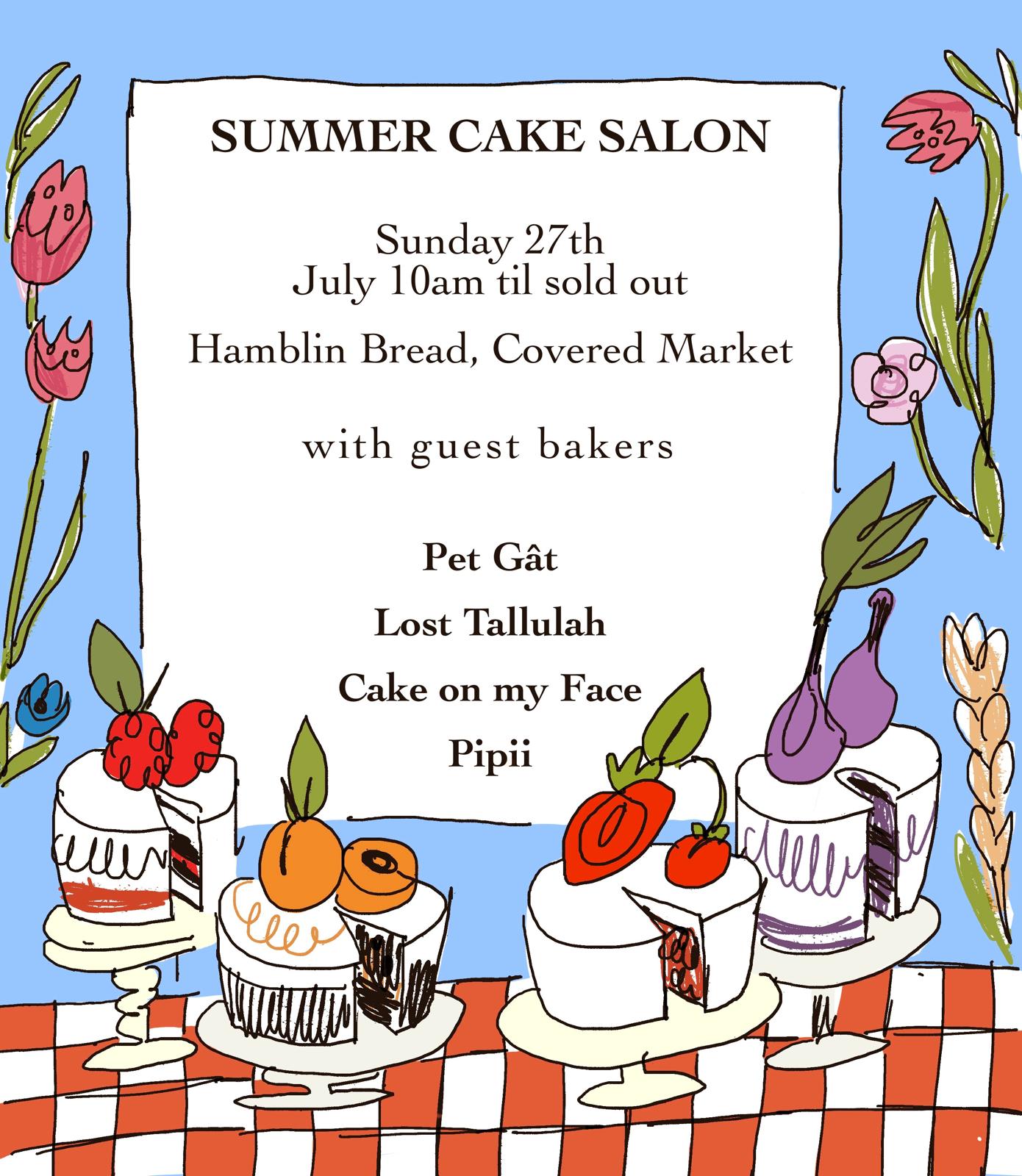 20th July 2025 Summer Cake Salon and August Closure