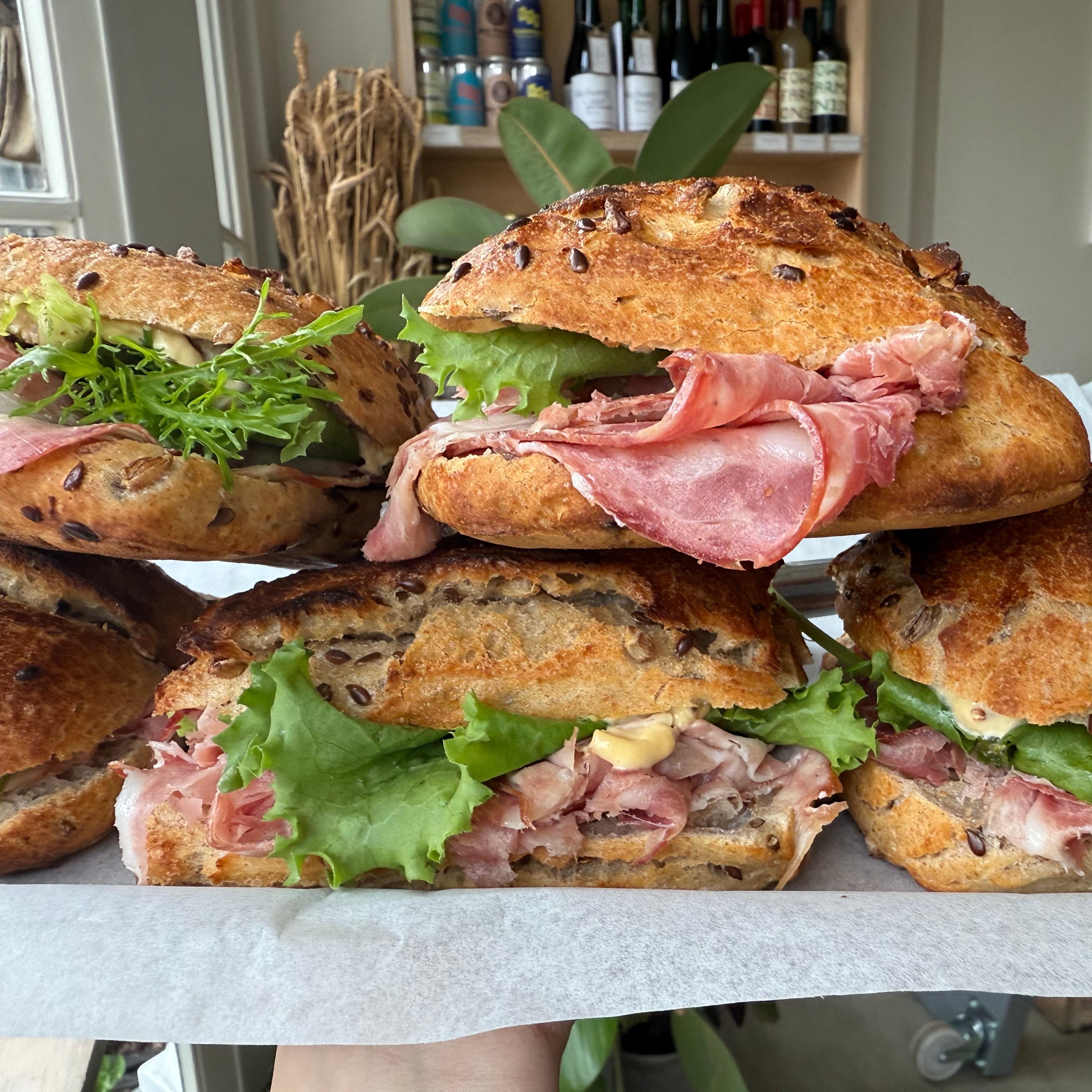 THURSDAY - Ham & Mustard Mayo Sandwich - IFFLEY ROAD